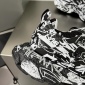 Replica Balenciaga Track Graffiti Sneaker in Black/White