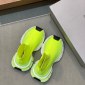Replica Balenciaga Neon Green Knit Fabric Speed Slip On Sneakers Size 41