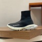 Replica Balenciaga Black Knit Fabric Speed Trainer Sneakers