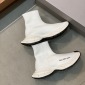 Replica Balenciaga White Knit Fabric Speed Trainer Sneakers