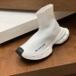 Replica Balenciaga White Knit Fabric Speed Trainer Sneakers