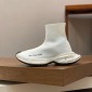 Replica Balenciaga White Knit Fabric Speed Trainer Sneakers