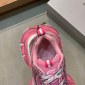 Replica Pink Balenciaga 3XL PU Polyester Lace-up