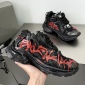 Replica Balenciaga Runner Graffiti Sneaker - Black -