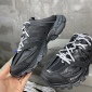 Replica Balenciaga men's Track Mule Sneakers Fabric and Rubber Black