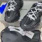 Replica Balenciaga men's Track Mule Sneakers Fabric and Rubber Black