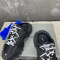 Replica Balenciaga men's Track Mule Sneakers Fabric and Rubber Black