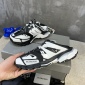 Replica black balenciaga track with white laces