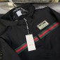 Replica Gucci | Men Logo Reversible Cotton & Nylon Jacket Black