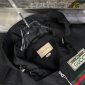 Replica Gucci | Men Logo Reversible Cotton & Nylon Jacket Black