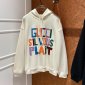 Replica GUCCI Felted Cotton Sweatshirt With Patch, Size L, White, Ready-to-wear