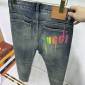 Replica Gucci Road Narrows Paint Streak Streetwear Denim Straight-Leg Jeans for Boys