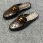 Replica Leather flats Louis Vuitton Brown