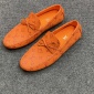 Replica Louis Vuitton - Orange Monogram Leather Driving Loafers