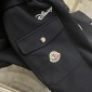 Replica Moncler Mens Tracksuits Sportswear Snakeskin Winter Cardigan Set 2023 Fashion Casual Zipper Cotton High Quality Black Embroidery