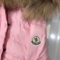 Replica Moncler Girls Down Jacket Long Puffer Jackets with Hooded Winter Knee Length Coat Outerwear for Kid