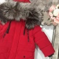 Replica High-Quality Hooded mens long down parka for Kids with Cotton Padding
