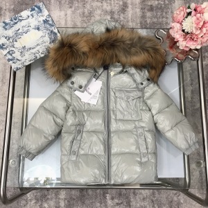 2023 Children Clothes Set Shiny Fabric Goose Down Jacket Winter
