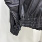 Replica Balenciaga Logo-Embroidered Leather Track Jacket