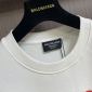 Replica Balenciaga Men's College Crew Sweat in Dirty White