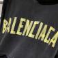 Replica Balenciaga Men's Tape Type Ripped Pocket Hoodie Oversized