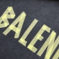 Replica Balenciaga Tape Type Popover Hoodie Washed Black