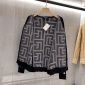 Replica Balmain - monogram-print V-neck cardigan