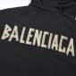 Replica Balenciaga Men's Tape Type Short Windbreaker - Black