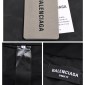 Replica Balenciaga Men's Tape Type Short Windbreaker - Black