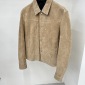 Replica Timeless Quality New York Classics Suede Jacket Sherpa Lined Size L Bomber