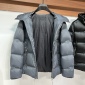 Replica GUESS Puffer Coat Mens Size XL Smoke Gray Hooded Logo Resistant NWOT $225