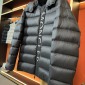 Replica Moncler Men's Ume Puffer Jacket With Logo-Tape Placket, Black