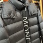 Replica Moncler Men's Ume Puffer Jacket With Logo-Tape Placket, Black