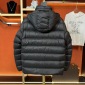 Replica Moncler Men's Ume Puffer Jacket With Logo-Tape Placket, Black