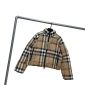 Replica Burberry Womens Check Cropped Goose Down Puffer Jacket Jq2 Archive