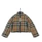 Replica Burberry Womens Check Cropped Goose Down Puffer Jacket Jq2 Archive