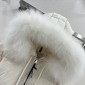 Replica MONCLER COLLECTION Ruvuma Long Down Jacket female Off White Size 2