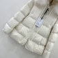 Replica MONCLER COLLECTION Ruvuma Long Down Jacket female Off White Size 2