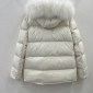 Replica MONCLER COLLECTION Ruvuma Long Down Jacket female Off White Size 2