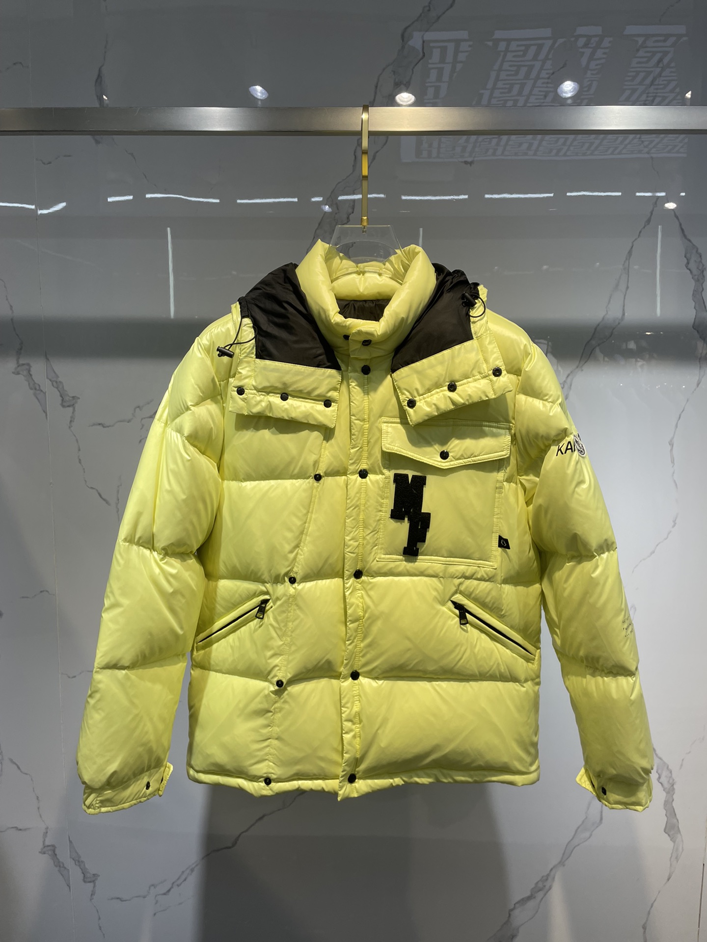 Coco Sneakers Moncler Genius Anthemiok Waterproof Down Puffer Jacket in Yellow