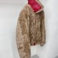 Replica Gucci Web-Stripe Shearling Bomber Jacket