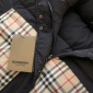 Replica Burberry Reversible Haymarket Check Puffer Jacket in Black