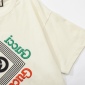 Replica GUCCI Red and green double G letter embroidery Logo Tshirt