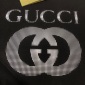 Replica Gucci Interlocking G Logo Crew Neck T-Shirt - Black T-Shirts