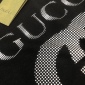 Replica Gucci Interlocking G Logo Crew Neck T-Shirt - Black T-Shirts