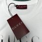 Replica GUCCI Cotton Jersey T-shirt With Gucci Print, Size XXXL, White, Ready-to-wear