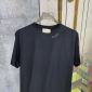 Replica GUCCI   t-shirt with logo neck print in black