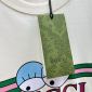 Replica Gucci Gucci Belt Logo Floral Patch Cotton T-Shirt