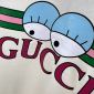 Replica Gucci Gucci Belt Logo Floral Patch Cotton T-Shirt