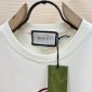 Replica Cotton jersey T-shirt with Gucci print in white